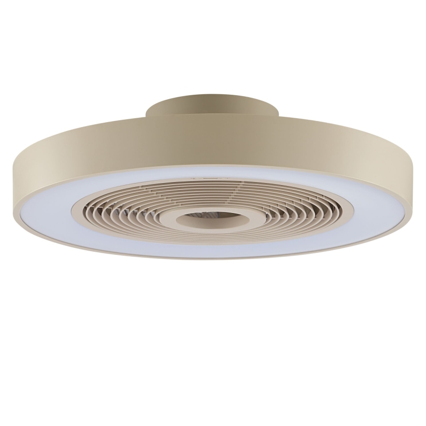 Brilliant - LED RGBW Dæmpbar loftlampe med ventilator CATANIA LED/37W/230V 2700-6500K med en diameter på 48,6 cm beige + fjernbetjening