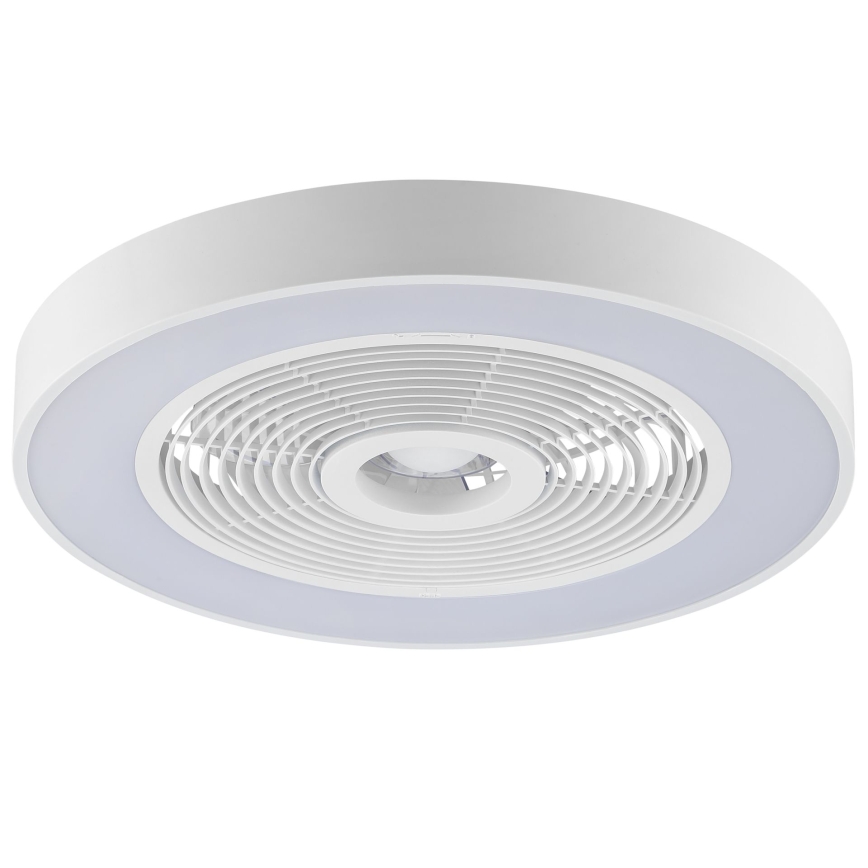 Brilliant - LED RGBW dæmpbar loftlampe med ventilator CATANIA LED/37W/230V 2700-6500K Ø 48,6 cm hvid + fjernbetjening