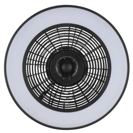 Brilliant - LED RGBW dæmpbar loftlampe med ventilator CATANIA LED/37W/230V 2700-6500K pr. 48,6 cm sort + fjernbetjening