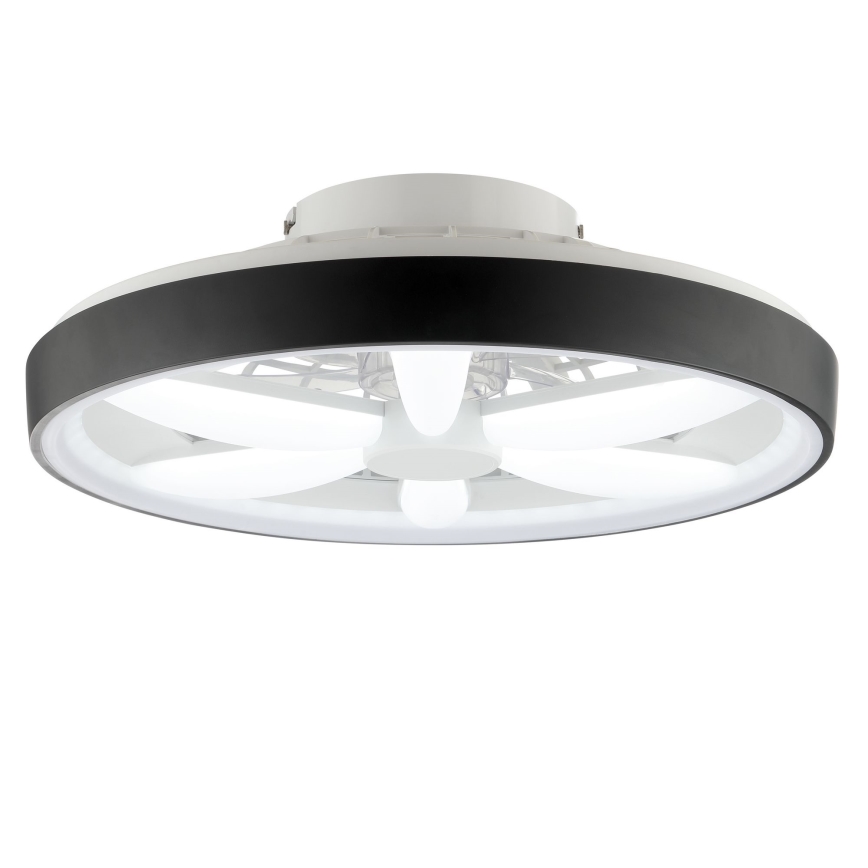 Brilliant - LED RGBW Dæmpbar loftventilator med lys GAIANO LED/48W/230V 2700-6500K sort + fjernbetjening