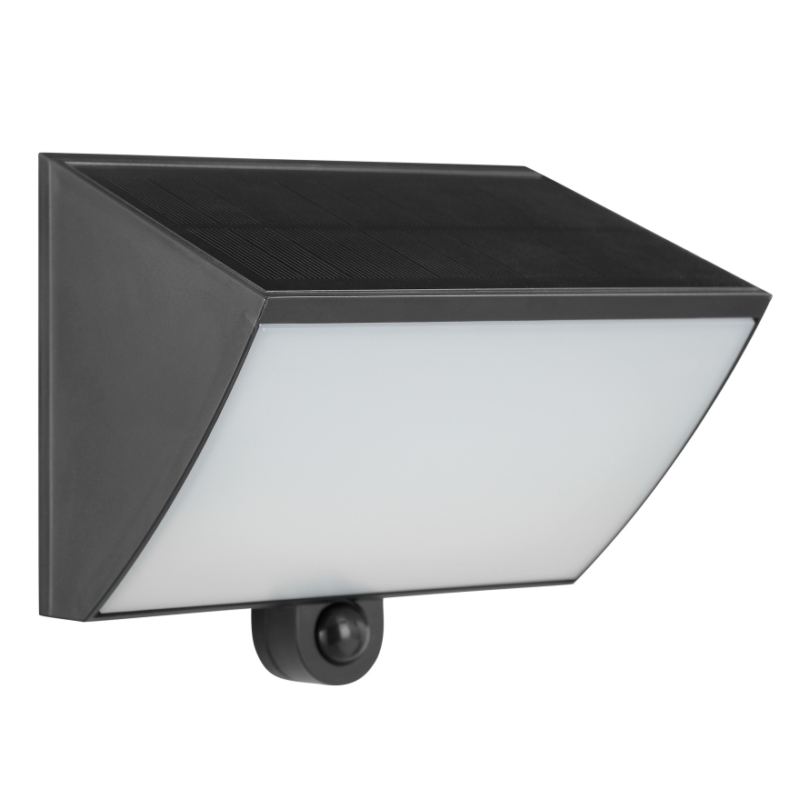 Brilliant - LED solcelle væglampe med sensor SIERRA LED/6W/3,7V 2700/4000/6500K 2000 mAh IP54 sort