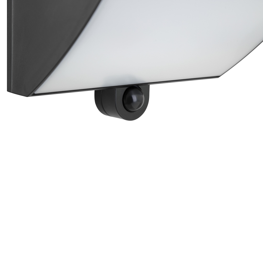 Brilliant - LED solcelle væglampe med sensor SIERRA LED/6W/3,7V 2700/4000/6500K 2000 mAh IP54 sort
