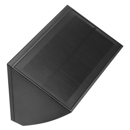 Brilliant - LED solcelle væglampe med sensor SIERRA LED/6W/3,7V 2700/4000/6500K 2000 mAh IP54 sort