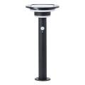 Brilliant - LED solcellelampe med sensor GARVINA LED/3W/3,7V 45 cm IP44 sort