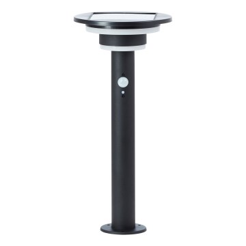 Brilliant - LED solcellelampe med sensor GARVINA LED/3W/3,7V 45 cm IP44 sort