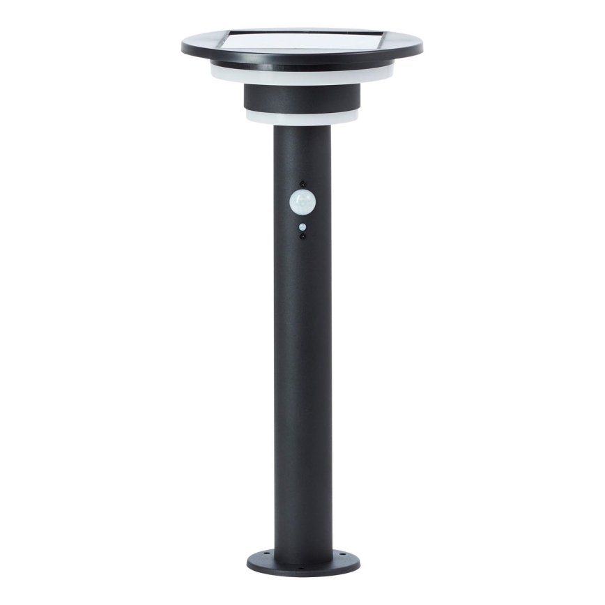 Brilliant - LED solcellelampe med sensor GARVINA LED/3W/3,7V 45 cm IP44 sort