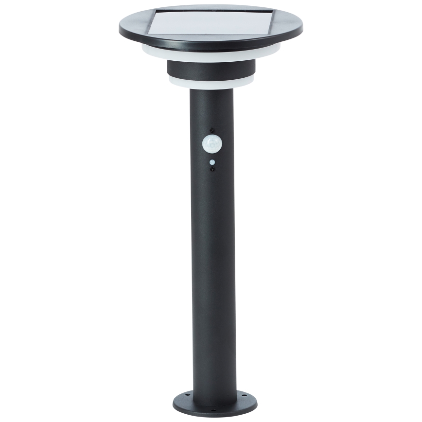 Brilliant - LED solcellelampe med sensor GARVINA LED/3W/3,7V 45 cm IP44 sort