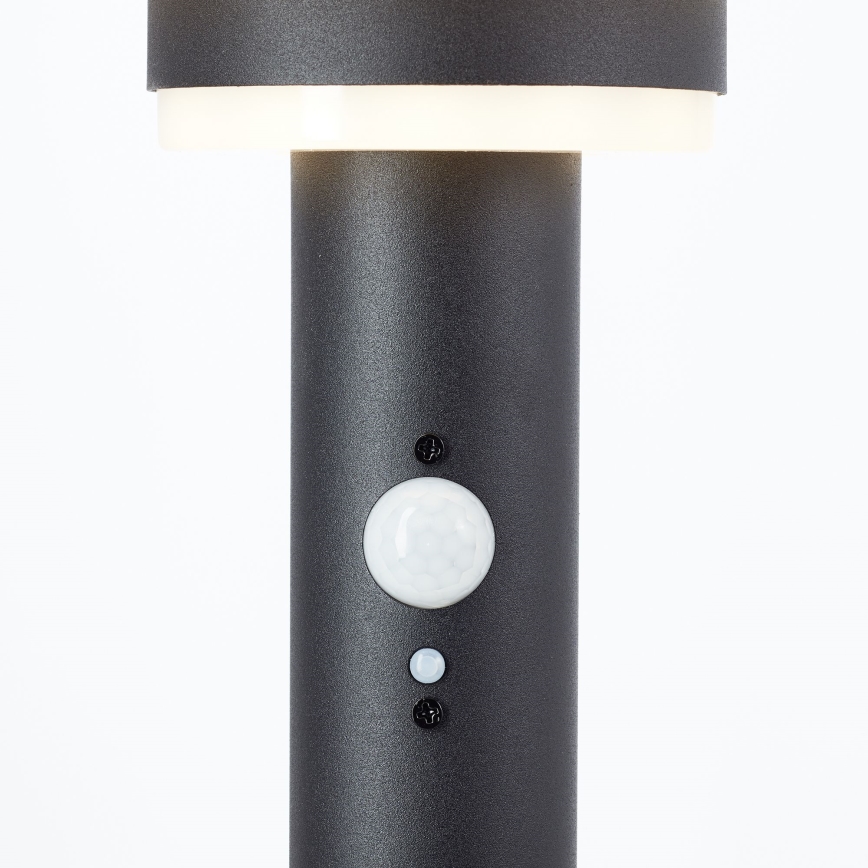 Brilliant - LED solcellelampe med sensor GARVINA LED/3W/3,7V 45 cm IP44 sort