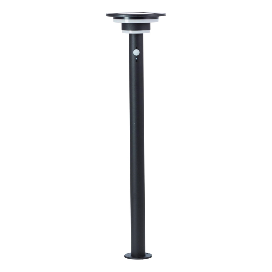Brilliant - LED solcellelampe med sensor GARVINA LED/3W/3,7V 85 cm IP44 sort