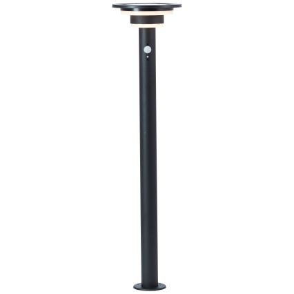 Brilliant - LED solcellelampe med sensor GARVINA LED/3W/3,7V 85 cm IP44 sort