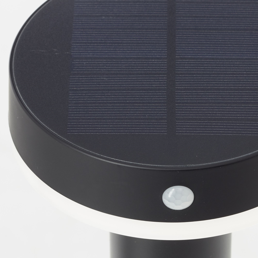 Brilliant - LED solcellelampe med sensor MAGUA LED/4W/3,7V 50,2 cm IP44 sort