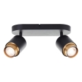 Brilliant - LED-spot COVELO 2xGU10/5W/230V sort/guld