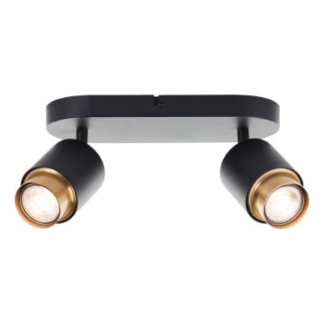 Brilliant - LED-spot COVELO 2xGU10/5W/230V sort/guld