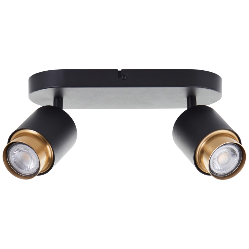 Brilliant - LED-spot COVELO 2xGU10/5W/230V sort/guld