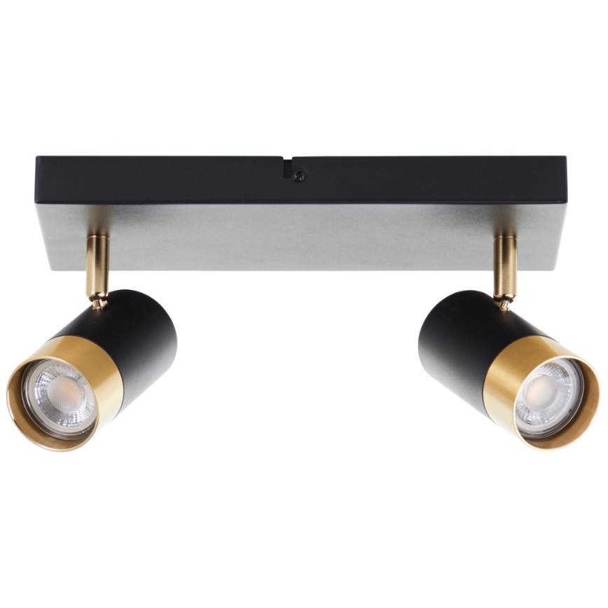 Brilliant - LED-spot VIGOLO 2xGU10/5W/230V sort/guld