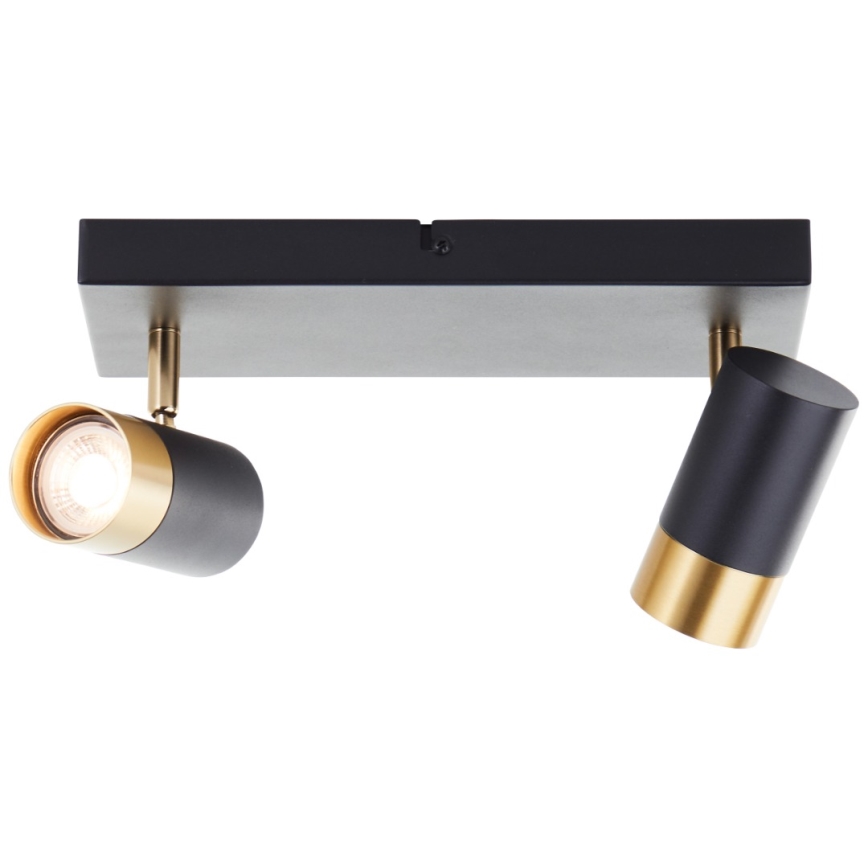 Brilliant - LED-spot VIGOLO 2xGU10/5W/230V sort/guld