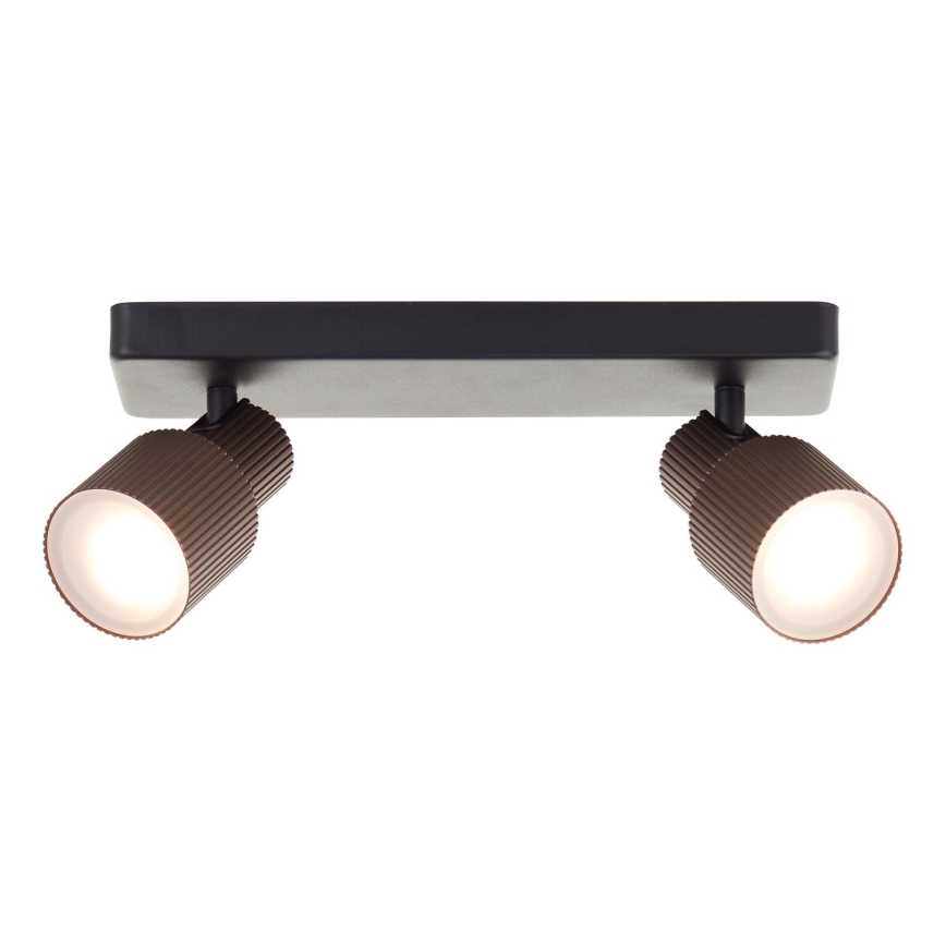 Brilliant - LED spotlampe CADIZ 2xGU10/5W/230V bronze