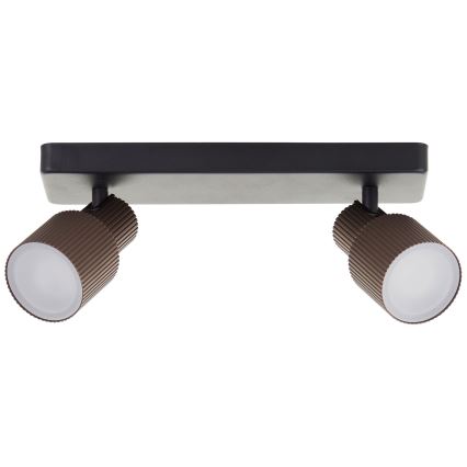 Brilliant - LED spotlampe CADIZ 2xGU10/5W/230V bronze