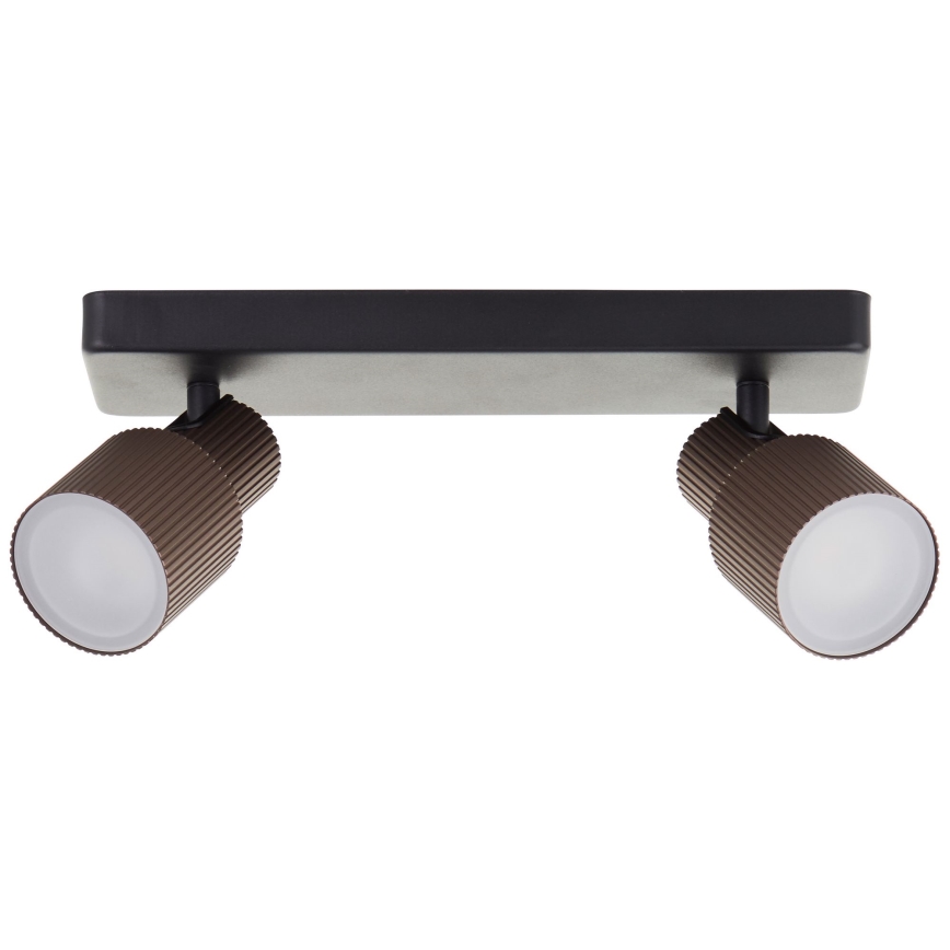 Brilliant - LED spotlampe CADIZ 2xGU10/5W/230V bronze