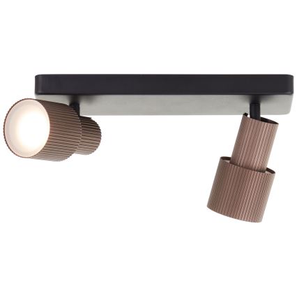 Brilliant - LED spotlampe CADIZ 2xGU10/5W/230V bronze
