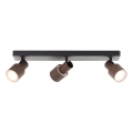 Brilliant - LED spotlampe CADIZ 3xGU10/5W/230V bronze