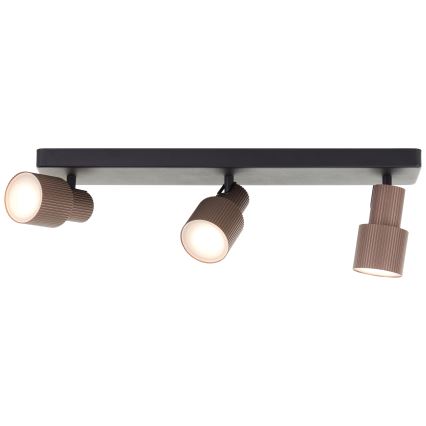 Brilliant - LED spotlampe CADIZ 3xGU10/5W/230V bronze