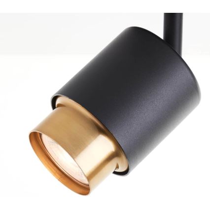 Brilliant - LED-spotlampe COVELO 3xGU10/5W/230V sort/guld