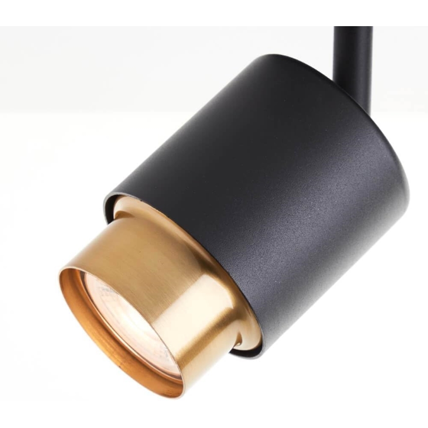 Brilliant - LED-spotlampe COVELO 3xGU10/5W/230V sort/guld