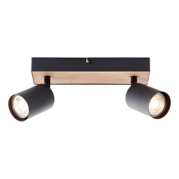 Brilliant - LED spotlampe JELLO 2xGU10/4,5W/230V fyrretræ - FSC certificeret
