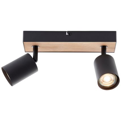 Brilliant - LED spotlampe JELLO 2xGU10/4,5W/230V fyrretræ