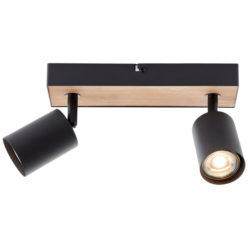Brilliant - LED spotlampe JELLO 2xGU10/4,5W/230V fyrretræ