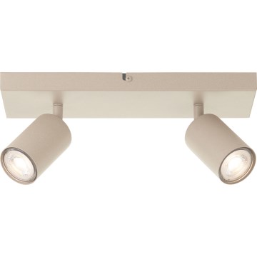 Brilliant - LED-spotlampe JELLO 2xGU10/5W/230V beige