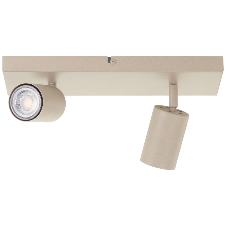 Brilliant - LED-spotlampe JELLO 2xGU10/5W/230V beige