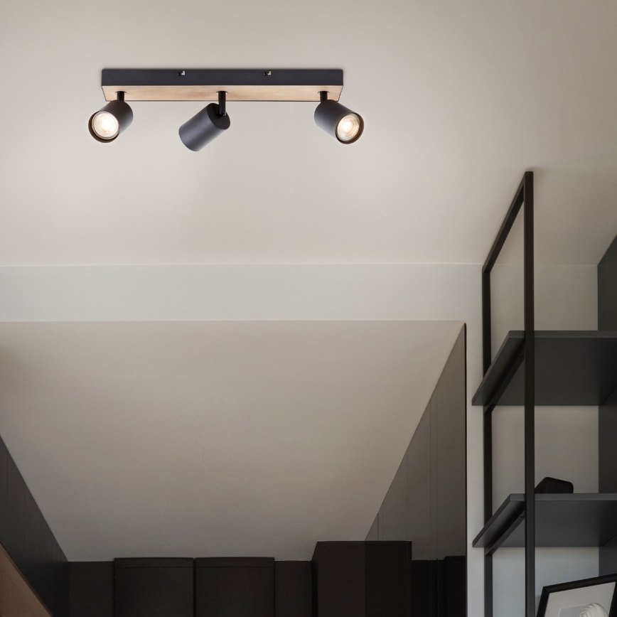 Brilliant - LED spotlampe JELLO 3xGU10/4,5W/230V fyrretræ - FSC certificeret