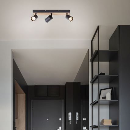Brilliant - LED spotlampe JELLO 3xGU10/4,5W/230V fyrretræ - FSC certificeret