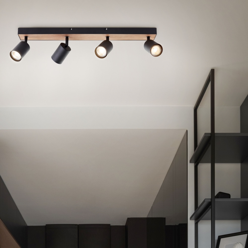 Brilliant - LED spotlampe JELLO 4xGU10/4,5W/230V fyrretræ