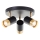 Brilliant - LED-spotlampe VIGOLO 3xGU10/5W/230V sort/guld