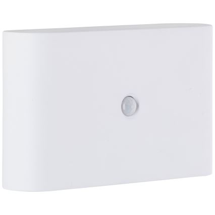 Brilliant - Udendørs LED væglampe med sensor genopladelig XINO LED/3W/5V IP44 hvid