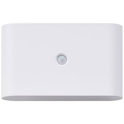 Brilliant - Udendørs LED væglampe med sensor genopladelig XINO LED/3W/5V IP44 hvid