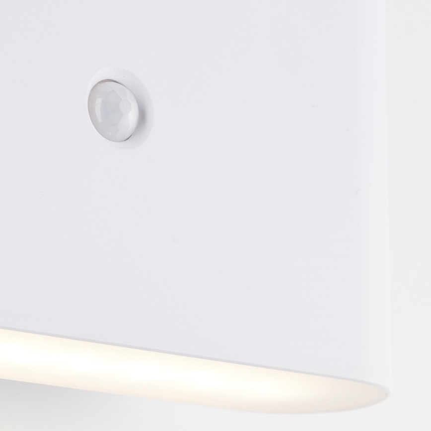 Brilliant - Udendørs LED væglampe med sensor genopladelig XINO LED/3W/5V IP44 hvid