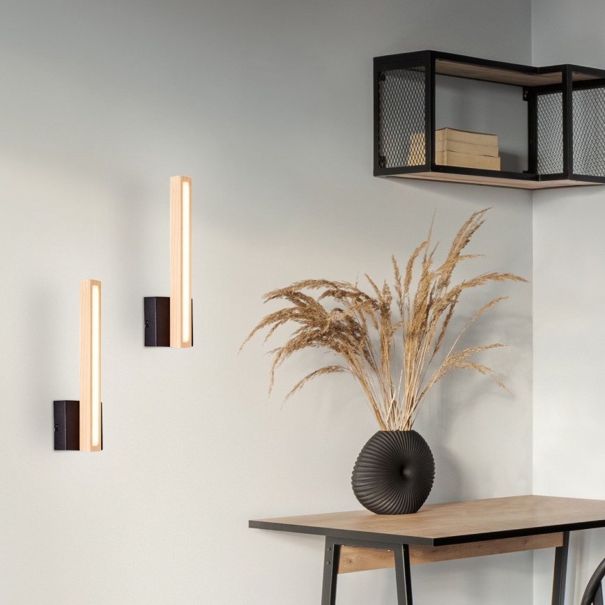 Brilliant - LED væglampe ARION LED/7,5W/230V fyrretræ
