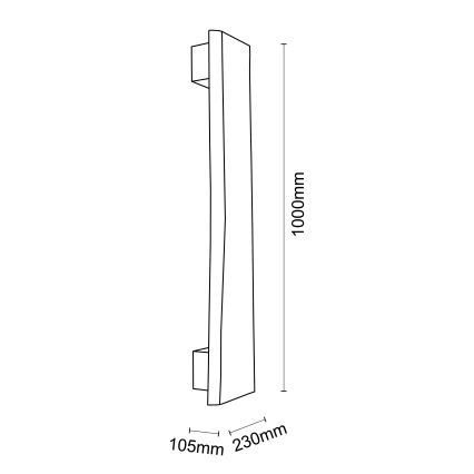 Brilliant - LED væglampe FEINGOLD LED/8,5W/230V fyrretræ