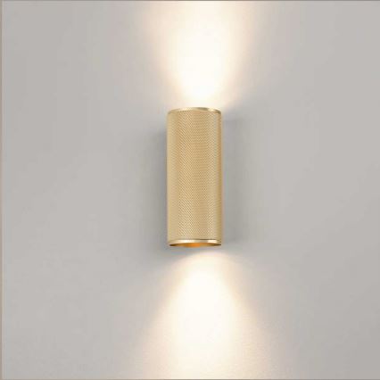 Brilliant - LED væglampe MARTY 2xGU10/5W/230V guldfarvet