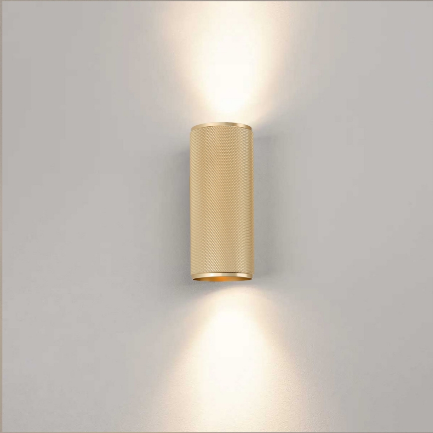 Brilliant - LED væglampe MARTY 2xGU10/5W/230V guldfarvet