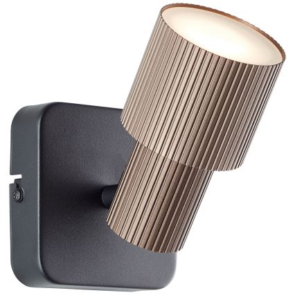 Brilliant - LED vægspot CADIZ 1xGU10/5W/230V bronze