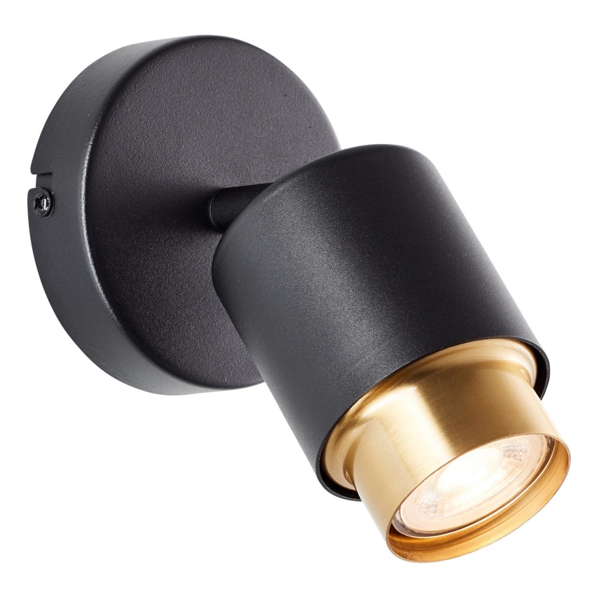 Brilliant - LED vægspot COVELO 1xGU10/5W/230V sort/guld