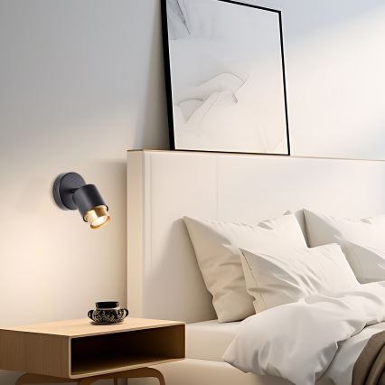 Brilliant - LED vægspot COVELO 1xGU10/5W/230V sort/guld