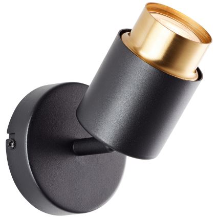 Brilliant - LED vægspot COVELO 1xGU10/5W/230V sort/guld