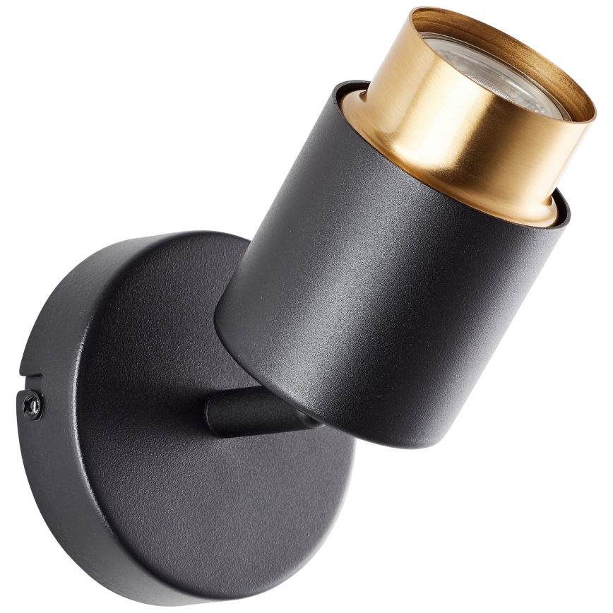 Brilliant - LED vægspot COVELO 1xGU10/5W/230V sort/guld