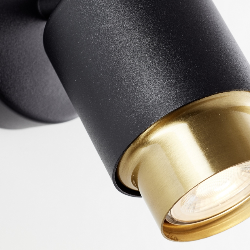 Brilliant - LED vægspot COVELO 1xGU10/5W/230V sort/guld